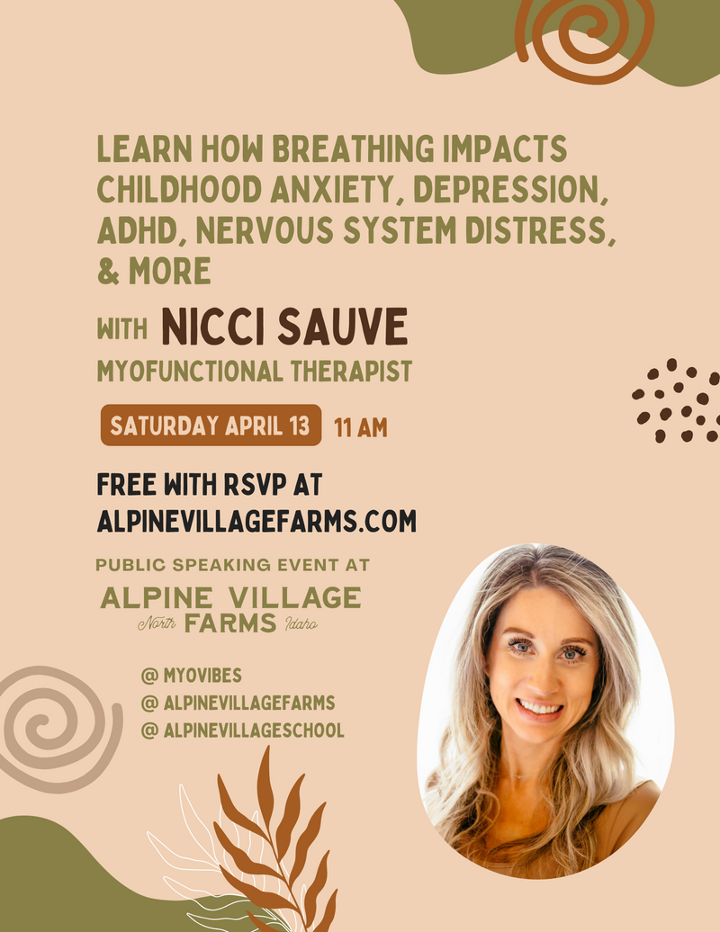 4/13/24 - NICCI SAUVE MYOFUNCTIONAL THERAPIST