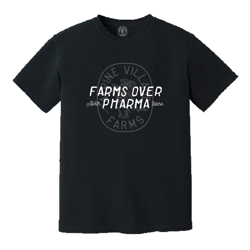 FARMS OVER PHARMA T-SHIRT (BLACK)