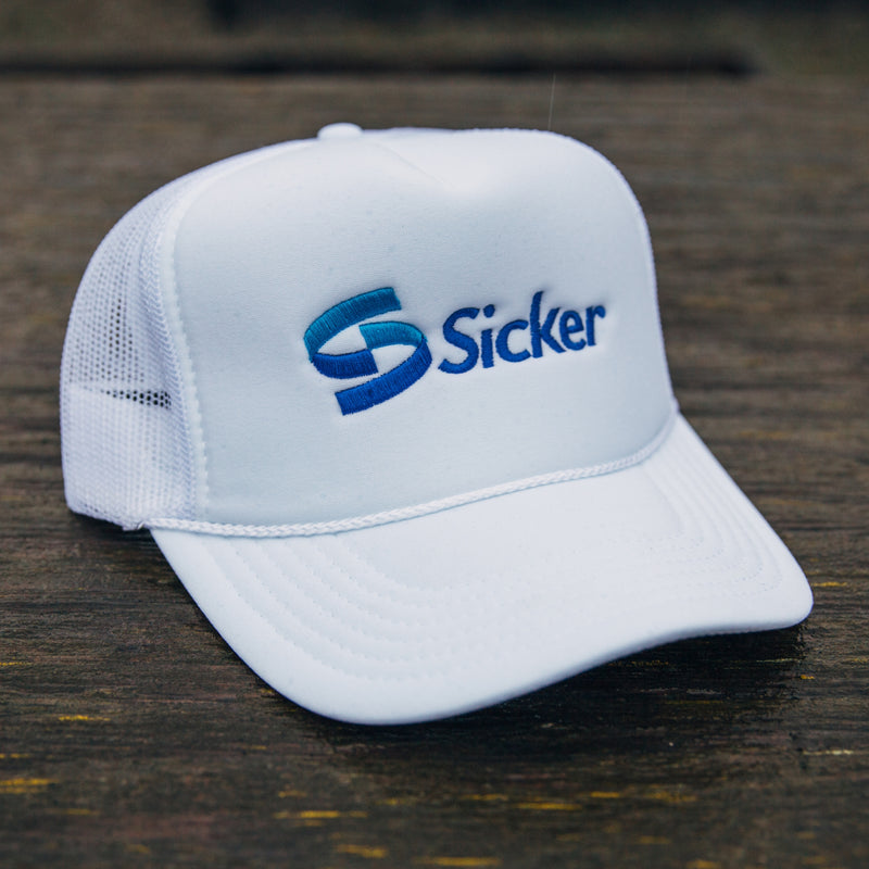 SICKER TRUCKER HAT (WHITE)