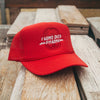 FARMS OVER PHARMA TRUCKER HAT (RED WITH WHITE/RED)