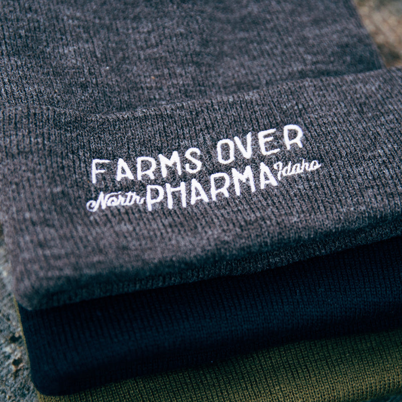 FARMS OVER PHARMA BEANIE (CHARCOAL)